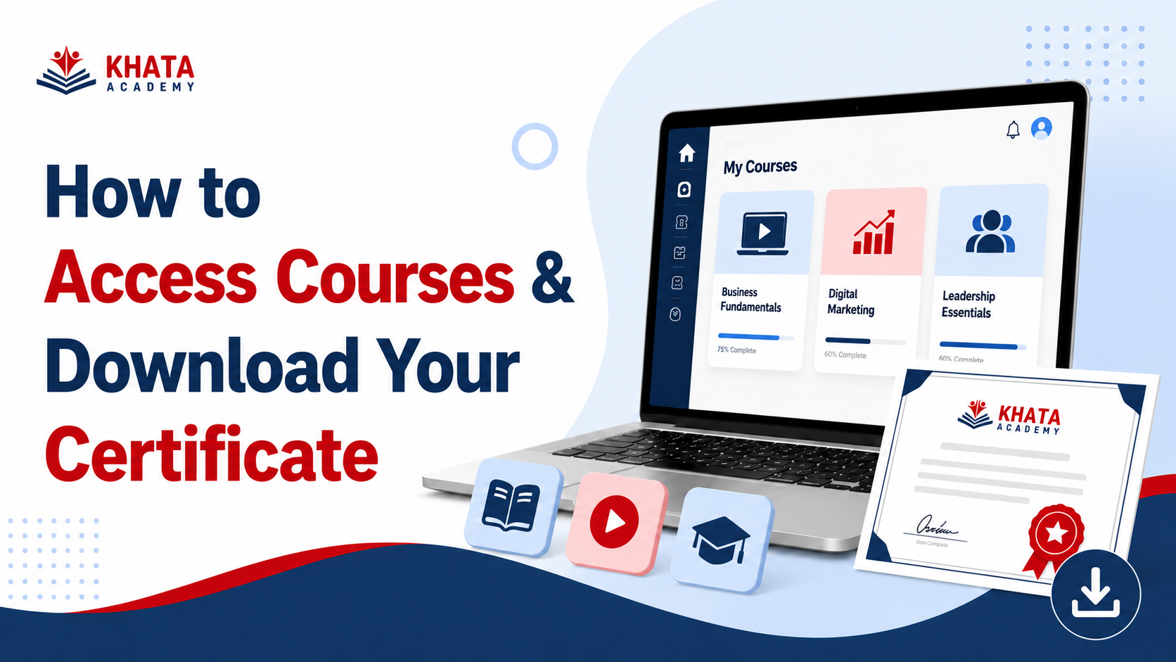 How to Access Your Khata Academy Courses and Download Your Certificate